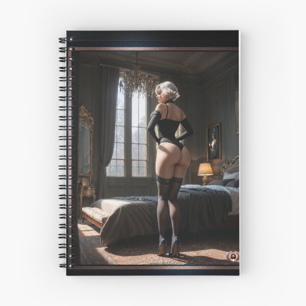 Item preview, Baroque Style Portrait Of The Sumptuous Kallia Cassia In Black Lingerie Alluring AI Concept Art by Xzendor7 designed and sold by Xzendor7 Digital Art Creations.