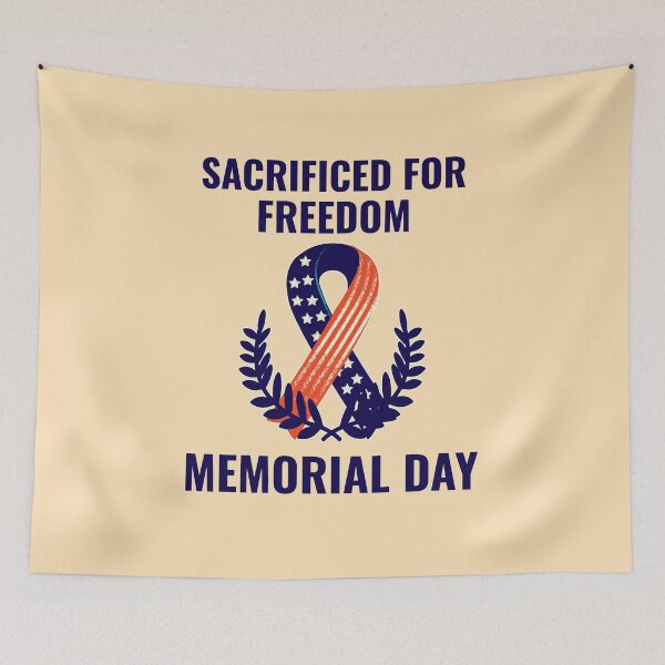 Item preview, Sacrificed for Freedom Memorial Day designed and sold by 87-Aesthetics.