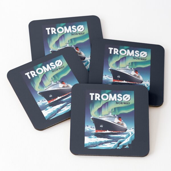 Item preview, A Vintage Travel Illustration of an Arctic Cruise - Tromso - Norway  designed and sold by GoodOldVintage.