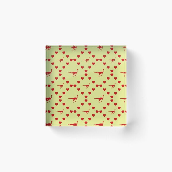 Item preview, Gallimimus Shadow Nahtloses Herzmuster | Gallimimus Shadow Seamless Heart Pattern | Gallimimus Shadow Seamless Heart Pattern | Gallimimus Shadow Modello a cuore senza cuciture designed and sold by TheIconSmith.