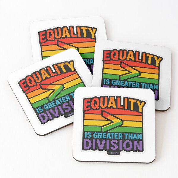 Item preview, Equality Is Greater Than Division - PRIDE designed and sold by LewpyG.