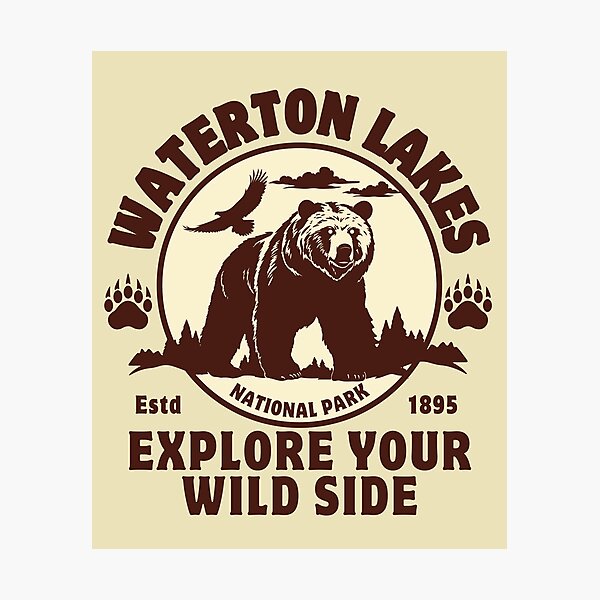 Item preview, Waterton Lakes National Park designed and sold by aussieexplore.