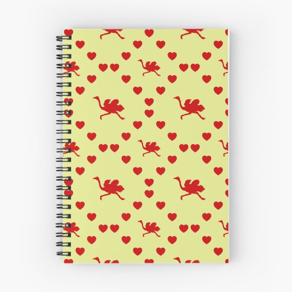 Item preview, Strauß Nahtloses Herzmuster | Ostrich Modèle de cœur sans couture | Ostrich Seamless Heart Pattern | Struzzo Motivo a cuore senza cuciture designed and sold by TheIconSmith.