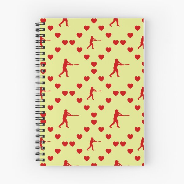 Item preview, Baseballspieler Nahtloses Herzmuster | Joueur de baseball Modèle de cœur sans couture | Baseball Player Seamless Heart Pattern | Giocatore di baseball Motivo a cuore senza cuciture designed and sold by TheIconSmith.
