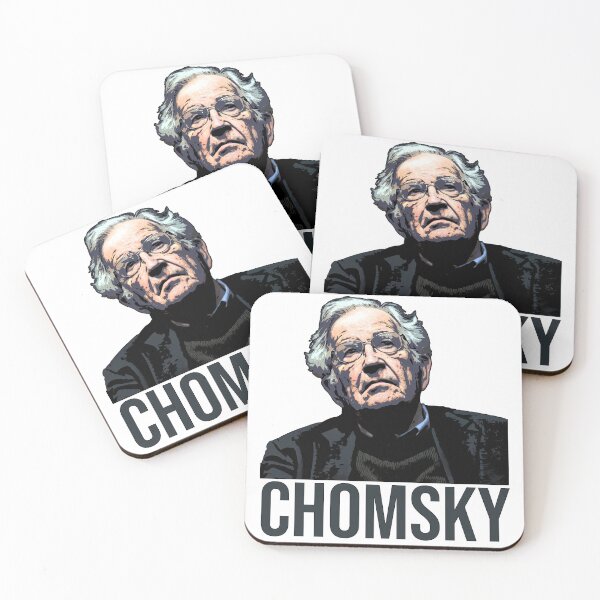 Item preview, Professor Noam Chomsky, Linguist and Intellect illustrated graphic designed and sold by Signs for Dark Times.