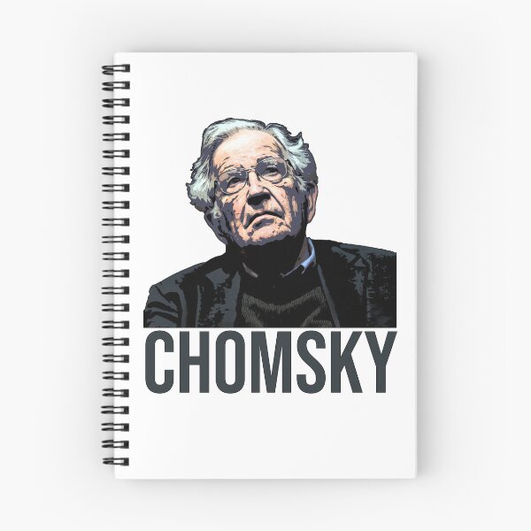 Item preview, Professor Noam Chomsky, Linguist and Intellect illustrated graphic designed and sold by Signs for Dark Times.