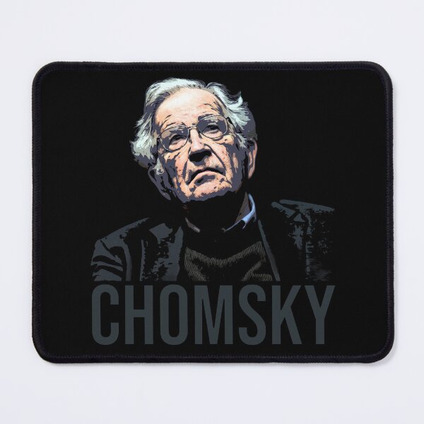 Artikelvorschau, Professor Noam Chomsky, Linguist und Intellektueller, illustrierte Grafik entworfen und verkauft von Signs for Dark Times.