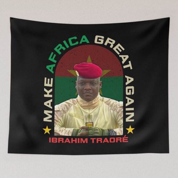 Item preview, Make Africa Great Again – Ibrahim Traoré Tribute Design T-Shirt designed and sold by EthosWear.