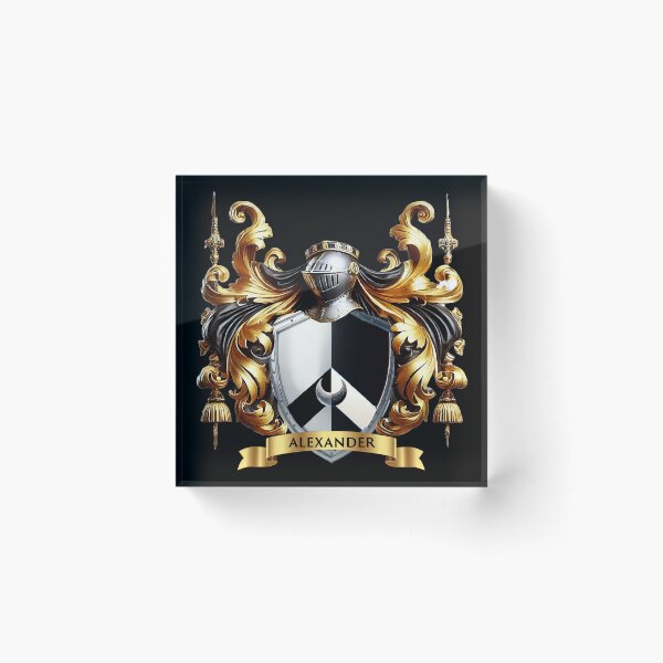 Item preview, Alexander Family Crest  Regal Heritage Coat of Arms Emblem designed and sold by Highlandkings.