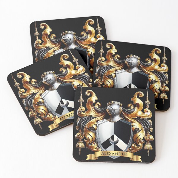 Item preview, Alexander Family Crest  Regal Heritage Coat of Arms Emblem designed and sold by Highlandkings.