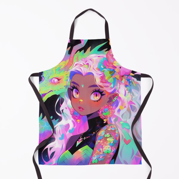 Item preview, Dreamweaver Elf with Neon Dragon designed and sold by bubblegoth.