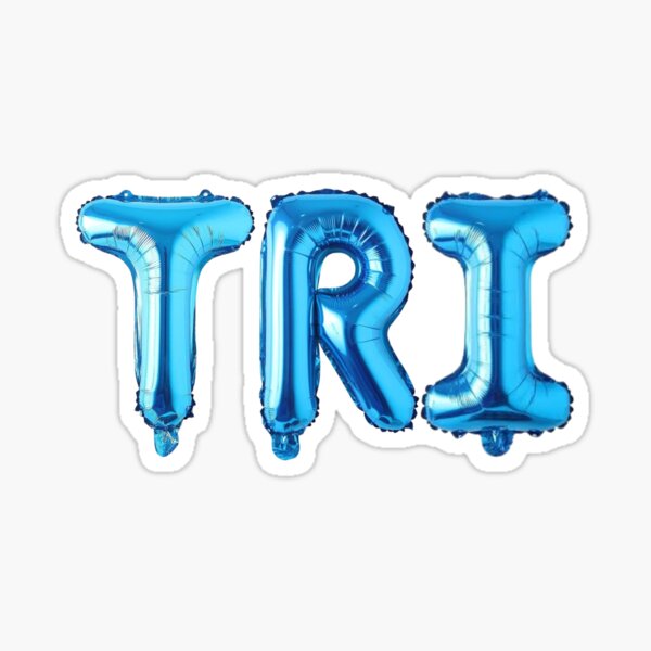 Item preview, TRI Balloon Letter-BLUE designed and sold by skybluepink studio.