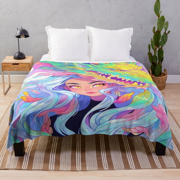 Item preview, Flame-Haired Anime Girl with Dragon Spirit designed and sold by bubblegoth.