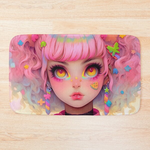 Item preview, Rainbow Candycore Anime Girl Fantasy designed and sold by bubblegoth.