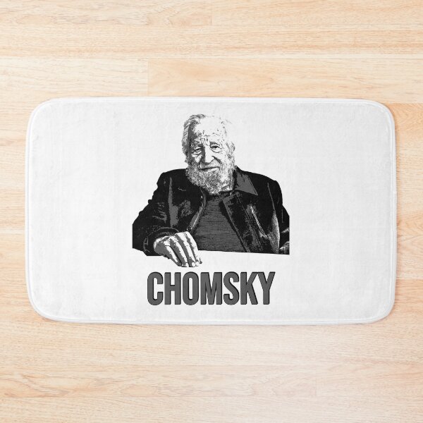 Item preview, Professor Noam Chomsky, Linguist and Intellect illustrated graphic (aged) designed and sold by Signs for Dark Times.