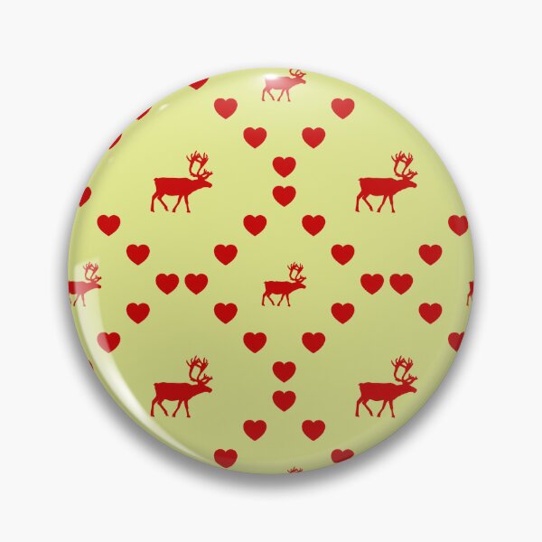 Item preview, Rentier Seamless Heart Pattern | Renne Modèle de cœur sans couture | Reindeer Seamless Heart Pattern | Renna Motivo cuore senza cuciture designed and sold by TheIconSmith.