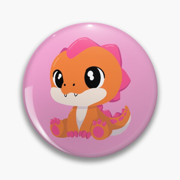 Item preview, Pink and Orange Dino  designed and sold by JessLCV.