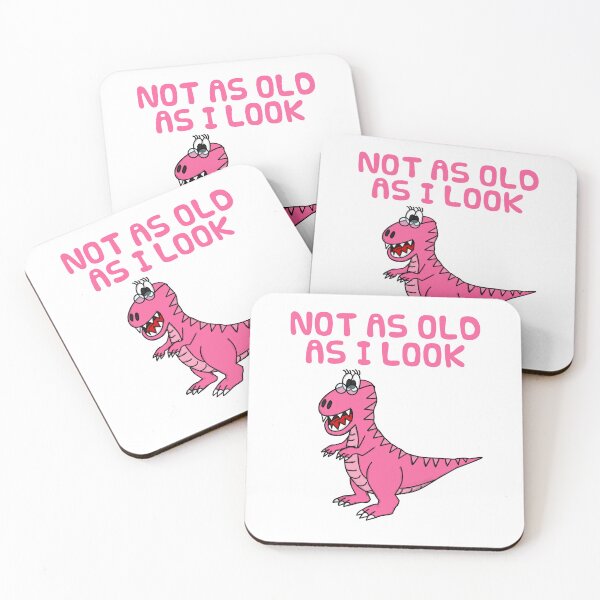 Item preview, Not As Old As I Look, T-Rex Dinosaur Mom Grandma Auntie Funny designed and sold by doodlerob.