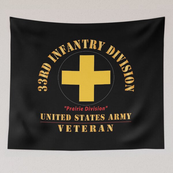Item preview, Army - SSI - 33rd Infantry Division - Prairie Division - US Army Veteran X 300 designed and sold by Military Insignia Products.