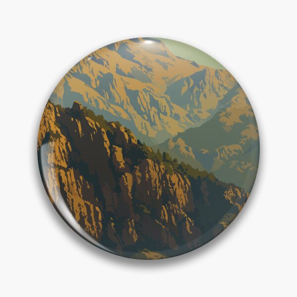 Item preview, Vintage Monte Cinto Poster – Corsica designed and sold by Atelier Brume.
