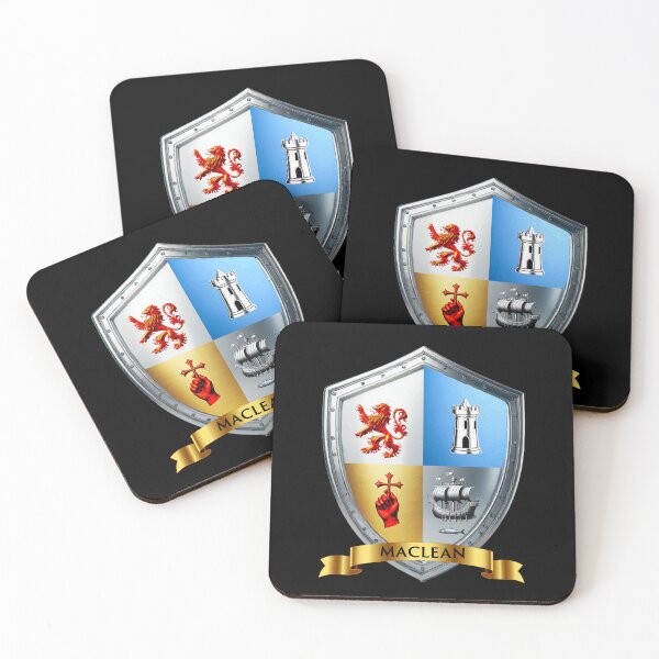 Item preview, Maclean Heraldic Shield with Name Banner  Highland Valor designed and sold by Highlandkings.