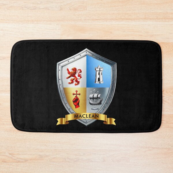 Item preview, Maclean Heraldic Shield with Name Banner  Highland Valor designed and sold by Highlandkings.