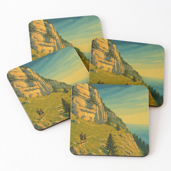 Item preview, Hiking Poster – Ascent of the Granier, Chartreuse designed and sold by Atelier Brume.