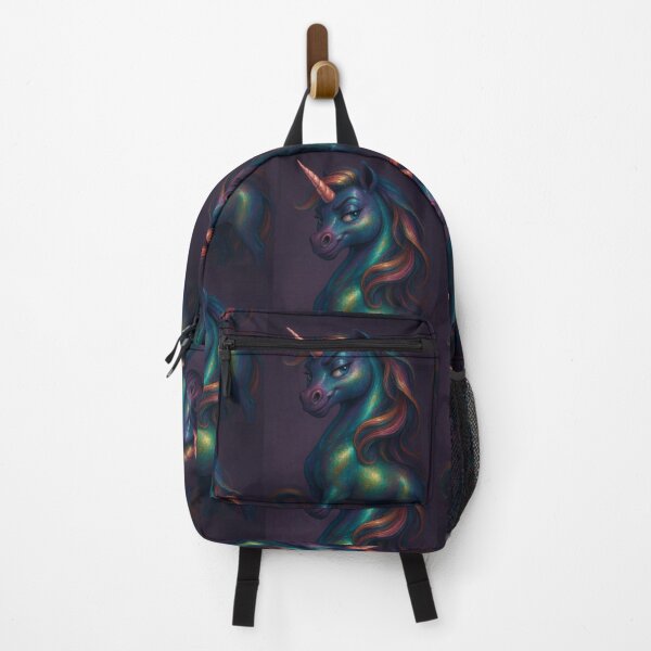 Item preview, Sassy Rainbow Metallic Unicorn – Attitude in Iridescent Armor designed and sold by PettyWithPurpose.