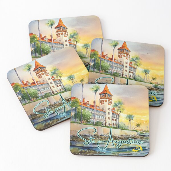 Item preview, St. Augustine Florida Historic Watercolor designed and sold by TuncGK.