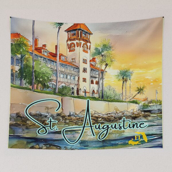 Item preview, St. Augustine Florida Historic Watercolor designed and sold by TuncGK.
