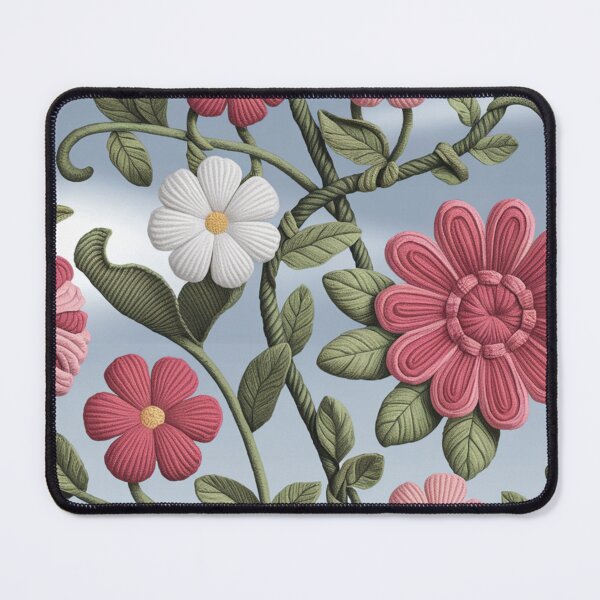Item preview, Textile Flowers Print designed and sold by whitecat23.
