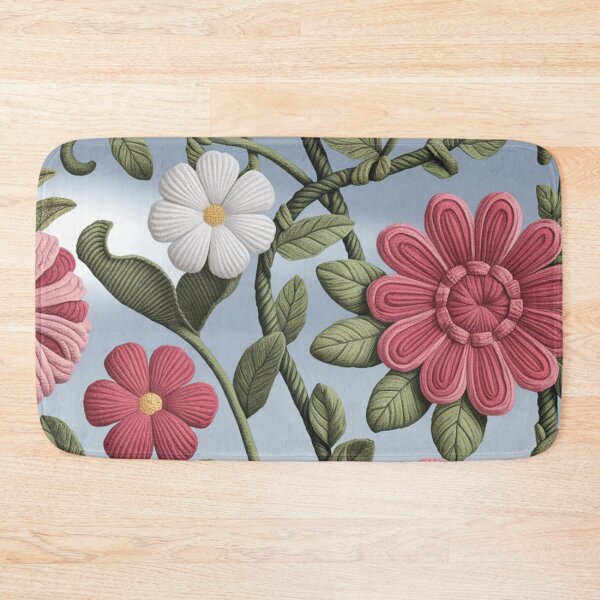 Item preview, Textile Flowers Print designed and sold by whitecat23.