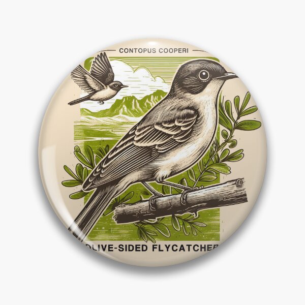 Item preview, Olive-sided Flycatcher 7 designed and sold by theAVIARY7.