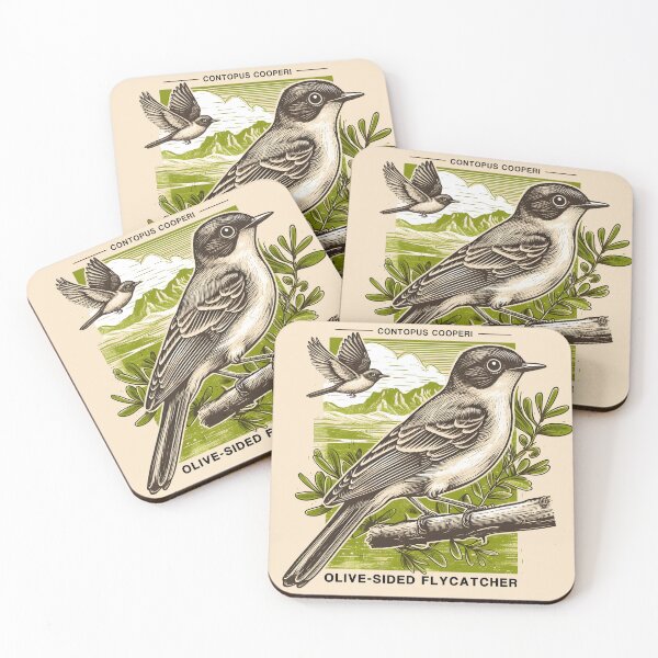 Item preview, Olive-sided Flycatcher 7 designed and sold by theAVIARY7.