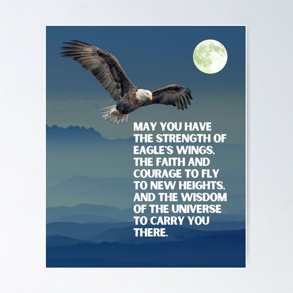 Item preview, Eagle Quotes - Native American Blessing designed and sold by coolt19.