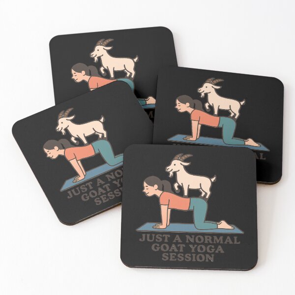 Item preview,  Just a Normal Goat Yoga Session – Funny Animal Yoga Quote with Cute Goat Illustration designed and sold by Jason123za.