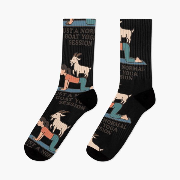 Item preview,  Just a Normal Goat Yoga Session – Funny Animal Yoga Quote with Cute Goat Illustration designed and sold by Jason123za.