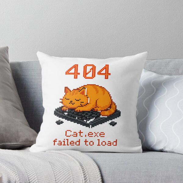 Item preview, 404 Cat Error – Retro Pixel Art for Tech Enthusiasts designed and sold by Rushurban.