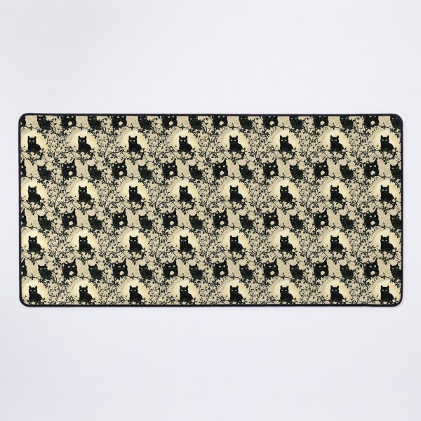 Item preview, Black Cat Bewitching Eyes & Flowers designed and sold by MidArtForge.
