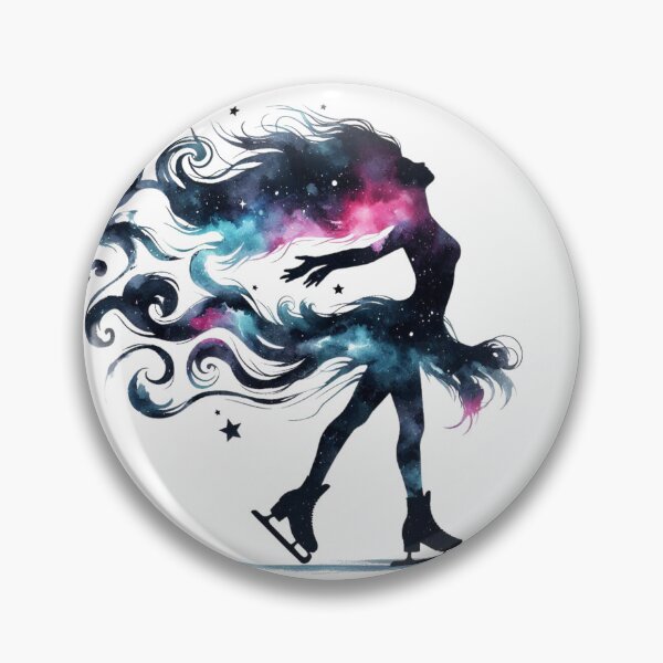 Item preview, Galaxy Stride - Ice-Skater designed and sold by TeetasticBtque.