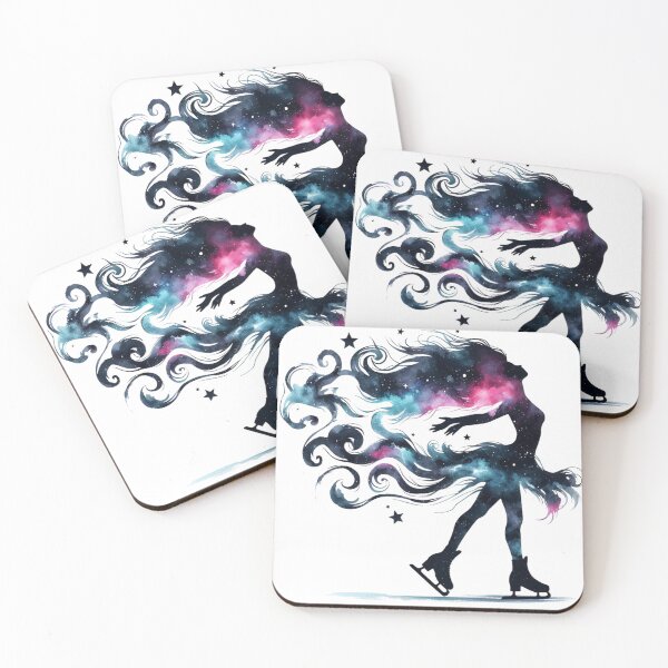 Item preview, Galaxy Stride - Ice-Skater designed and sold by TeetasticBtque.