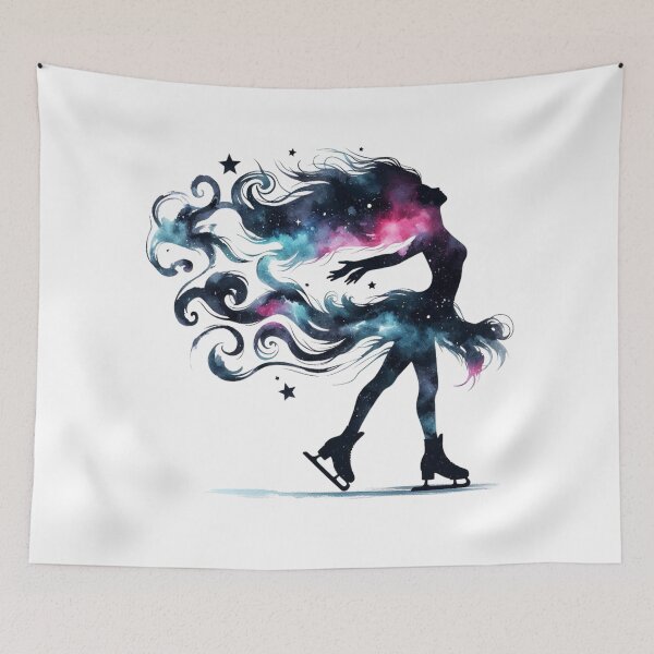 Item preview, Galaxy Stride - Ice-Skater designed and sold by TeetasticBtque.