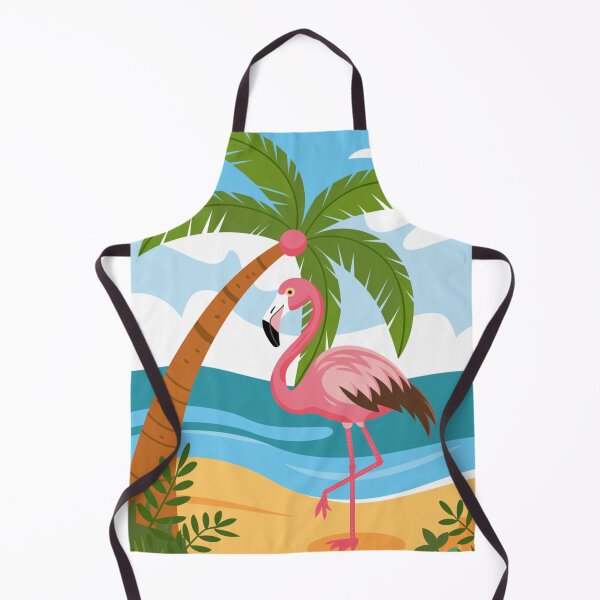 Item preview, Flamingo and Palm Tree designed and sold by whitecat23.