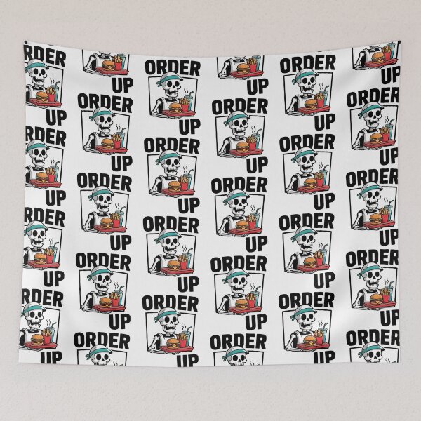 Item preview, Order's Up Skeleton Fast Food Humor designed and sold by Taans-Creation.