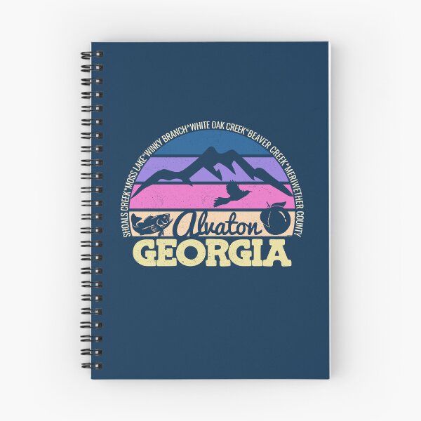 Item preview, Alvaton Georgia Sunset Retro Vintage Local Pride Logo designed and sold by CRHPOD20.