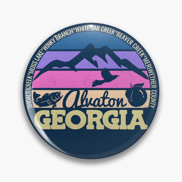 Item preview, Alvaton Georgia Sunset Retro Vintage Local Pride Logo designed and sold by CRHPOD20.