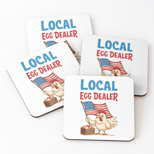 Item preview, Local Egg Dealer Chicken 4th of July for Backyard Farmers designed and sold by Stick-Artistry.