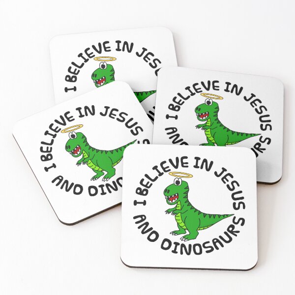 Item preview, I Believe In Jesus And Dinosaurs, Christian Church Funny designed and sold by doodlerob.