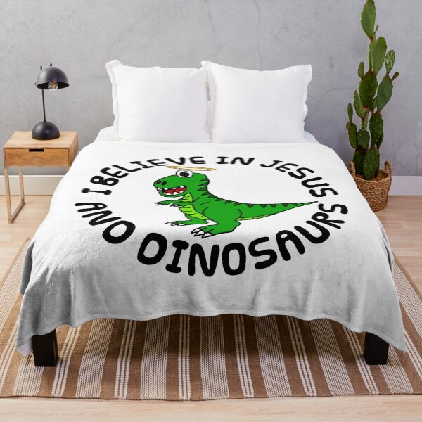 Item preview, I Believe In Jesus And Dinosaurs, Christian Church Funny designed and sold by doodlerob.
