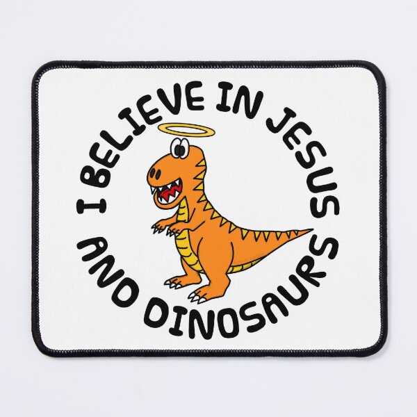 Item preview, I Believe In Jesus And Dinosaurs, Christian Church Funny (Orange) designed and sold by doodlerob.